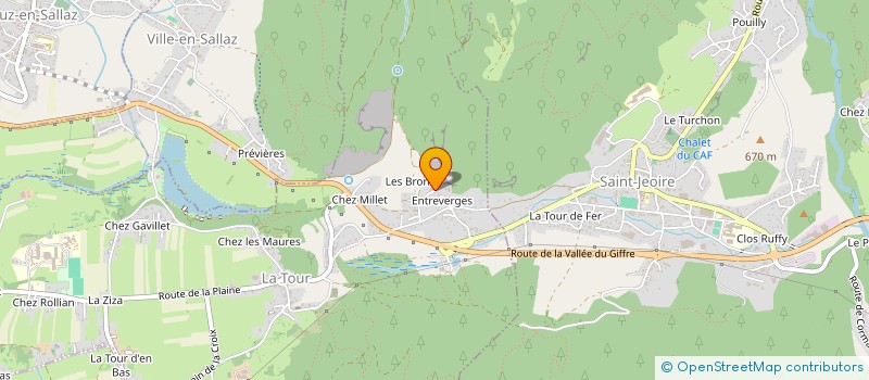 localisation de l'entreprise MADAME MARIE-CLAIRE MUGNIER à LA TOUR