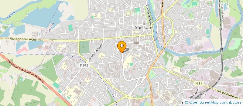 localisation de l'entreprise MADAME MARIE-CLAIRE MULET à SOISSONS