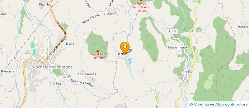 localisation de l'entreprise MADAME MARIE CLAIRE PEROL  ORCIVAL