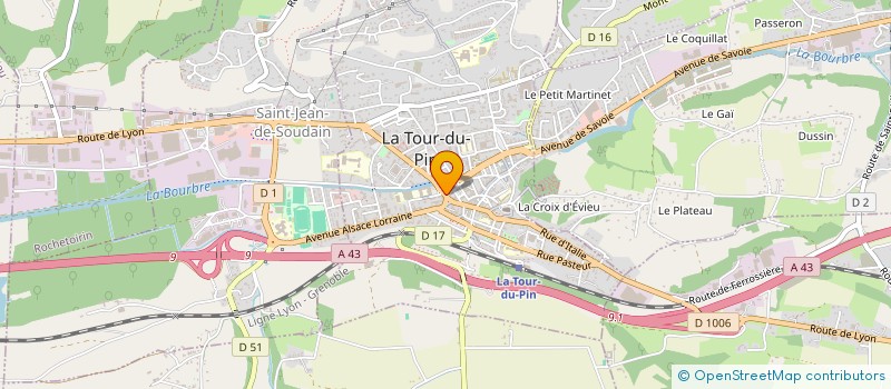 localisation de l'entreprise MADAME MARIE-CLAIRE PERRIN à LA TOUR-DU-PIN