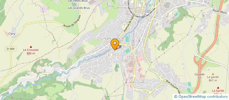 localisation de l'entreprise MADAME MARIE-CLAIRE PEYRONNEL  VALS-PRES-LE-PUY