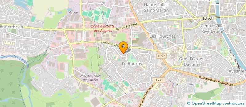 localisation de l'entreprise MADAME MARIE-CLAIRE POULAIN à LAVAL