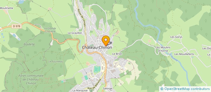 localisation de l'entreprise MADAME MARIE-CLAIRE RATEAU à CHATEAU-CHINON (VILLE)