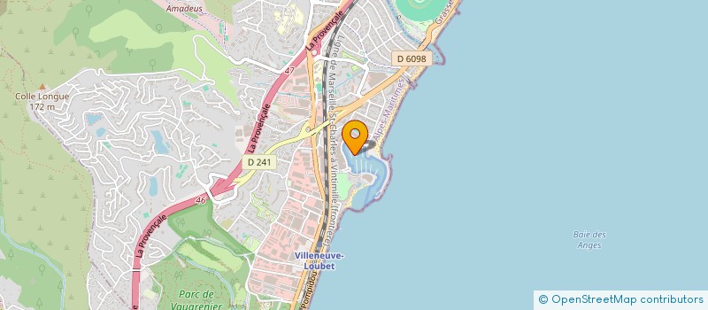 localisation de l'entreprise MADAME MARIE CLAIRE ROCA  VILLENEUVE-LOUBET