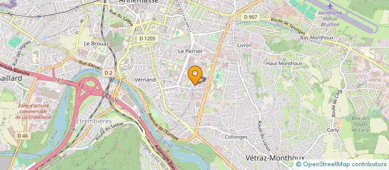 localisation de l'entreprise MADAME MARIE-CLAIRE ROLLET-MANUS  ANNEMASSE