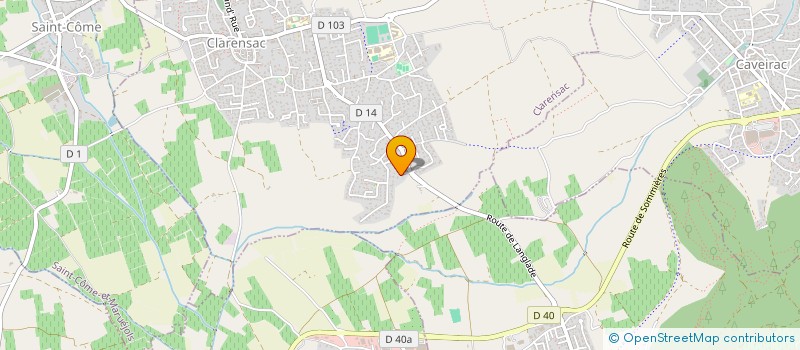 localisation de l'entreprise MADAME MARIE-CLAIRE SOULAGES  CLARENSAC