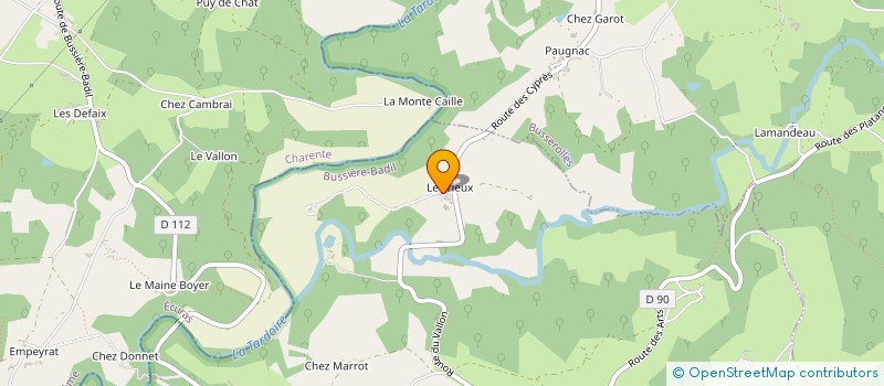 localisation de l'entreprise MADAME MARIE CLAIRE TARTARIN  BUSSIERE-BADIL