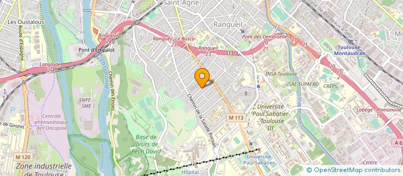 localisation de l'entreprise MADAME MARIE CLAIRE THOMAS  TOULOUSE