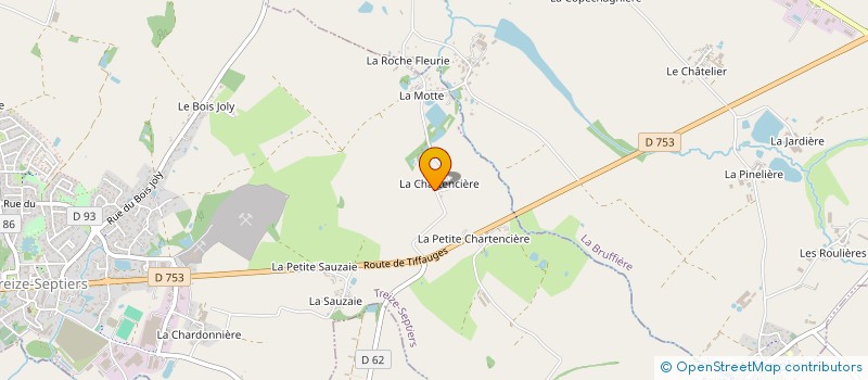 localisation de l'entreprise MADAME MARIE CLAIRE TRICOIRE  TREIZE-SEPTIERS