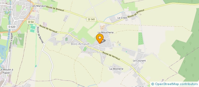 localisation de l'entreprise MADAME MARIE CLAIRE TRIFAULT  BOIS-ARNAULT