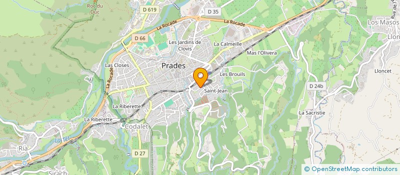 localisation de l'entreprise MADAME MARIE CLAIRE TROMAS  PRADES