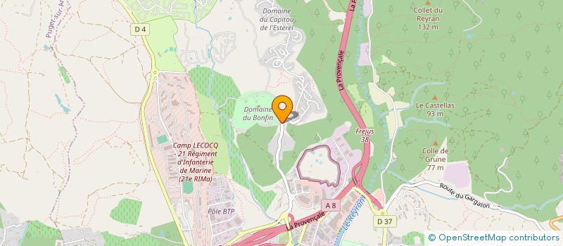 localisation de l'entreprise MADAME MARIE-CLAIRE VIRVAUX à FREJUS