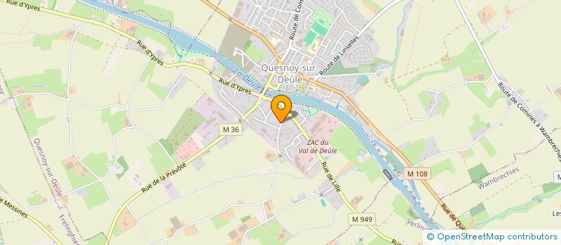 localisation de l'entreprise MADAME MARIE-CLAIRE WAUQUIER à QUESNOY-SUR-DEULE