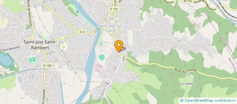 localisation de l'entreprise MADAME MARIE CLAIRET  SAINT-JUST-SAINT-RAMBERT