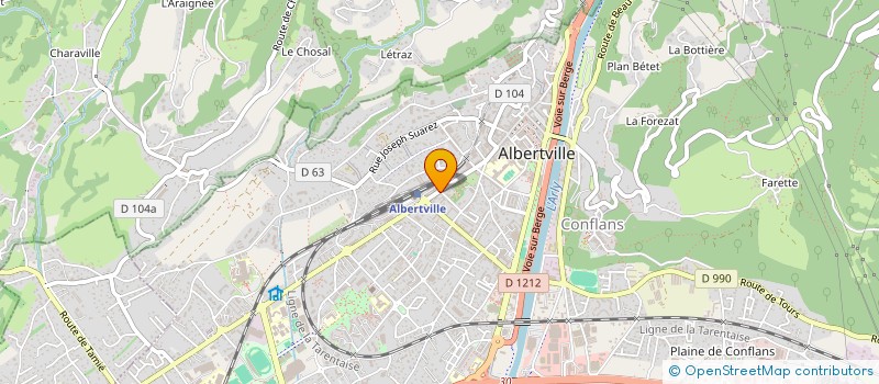 localisation de l'entreprise MADAME MARIE CLARAZ à ALBERTVILLE