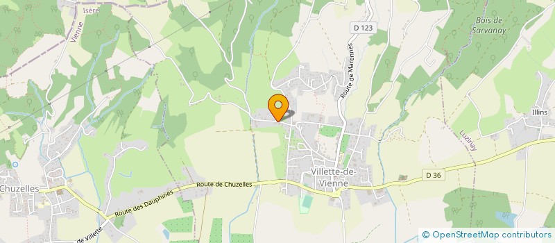 localisation de l'entreprise MADAME MARIE-CLAUDE ACHARD  VILLETTE-DE-VIENNE