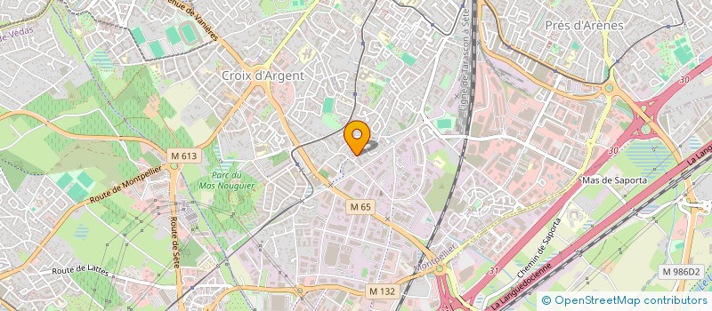 localisation de l'entreprise MADAME MARIE CLAUDE AUBERT à MONTPELLIER