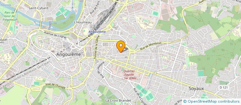 localisation de l'entreprise MADAME MARIE CLAUDE AUDEBRAND à ANGOULEME