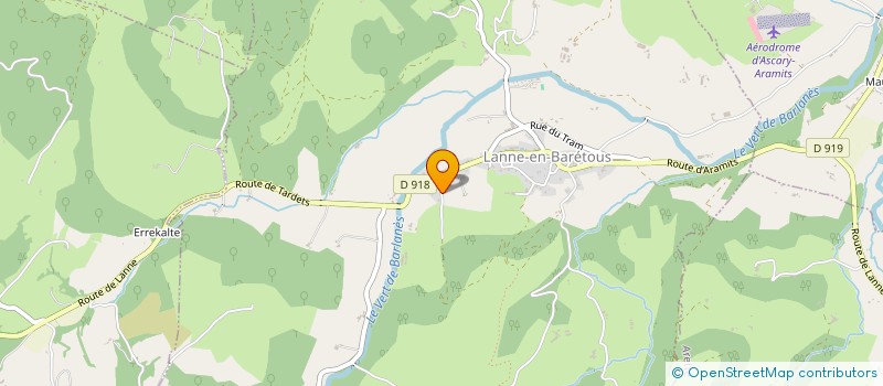 localisation de l'entreprise MADAME MARIE-CLAUDE BAR  LANNE EN BARETOUS