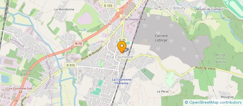 localisation de l'entreprise MADAME MARIE CLAUDE BARIT  LA COURONNE