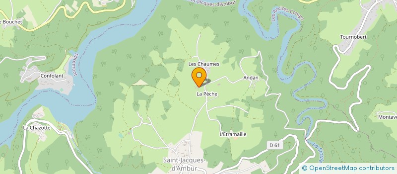 localisation de l'entreprise MADAME MARIE CLAUDE BARTHAZARD  SAINT-PIERRE-LE-CHASTEL