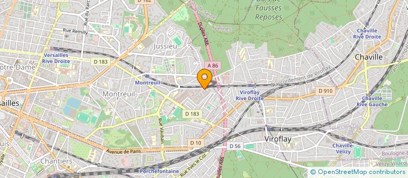 localisation de l'entreprise MADAME MARIE CLAUDE BAUCHET à VERSAILLES