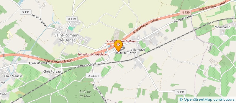 localisation de l'entreprise MADAME MARIE CLAUDE BELOT  SAINT-ROMAIN-DE-BENET