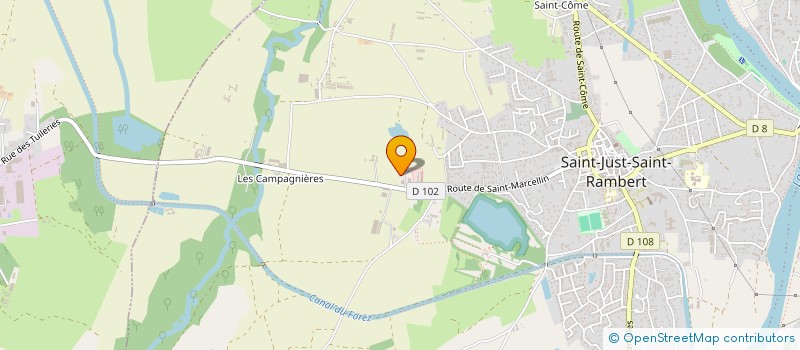 localisation de l'entreprise MADAME MARIE-CLAUDE BLANCHON  SAINT-JUST-SAINT-RAMBERT