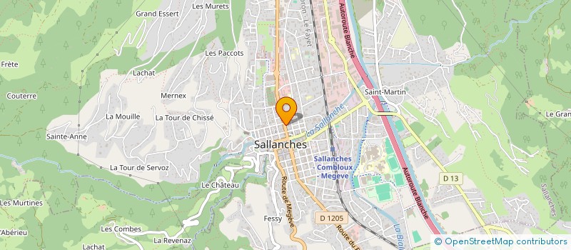 localisation de l'entreprise MADAME MARIE-CLAUDE BONFANTI à SALLANCHES