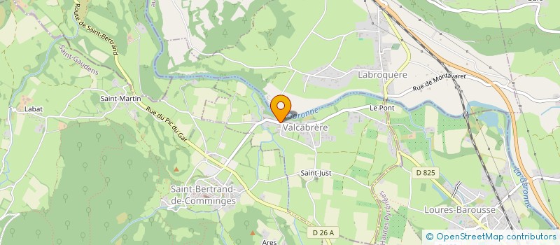localisation de l'entreprise MADAME MARIE CLAUDE BORIN  VALCABRERE