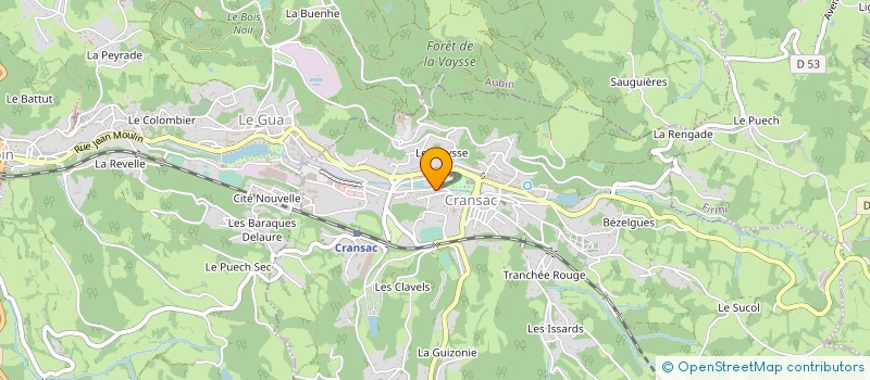 localisation de l'entreprise MADAME MARIE-CLAUDE BOUSQUIE  CRANSAC