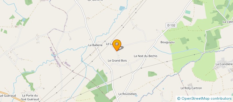 localisation de l'entreprise MADAME MARIE CLAUDE BREGEON  BLAIN