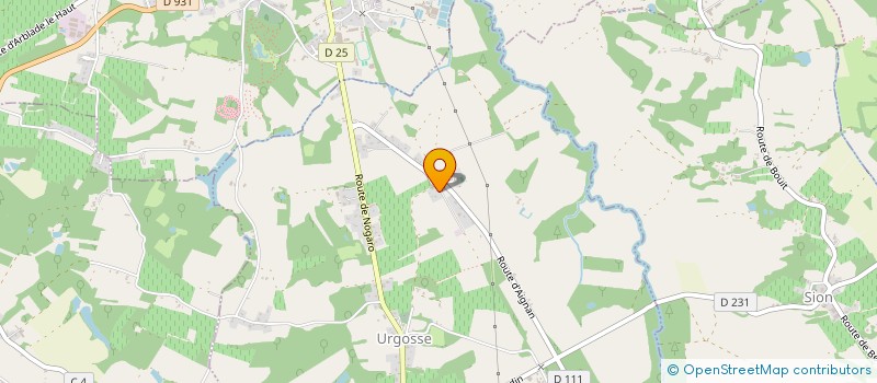 localisation de l'entreprise MADAME MARIE-CLAUDE BRETTES  SORBETS