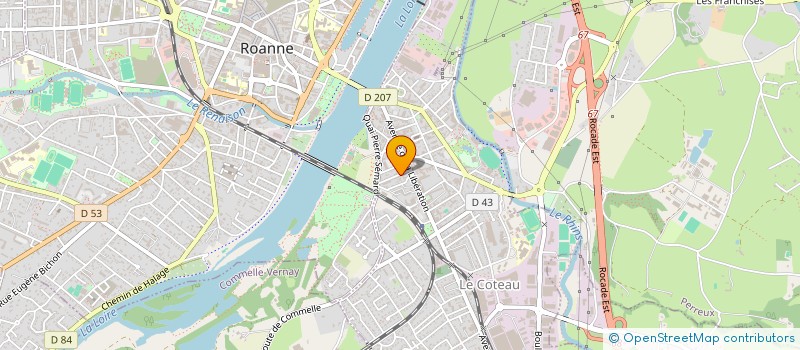 localisation de l'entreprise MADAME MARIE-CLAUDE BUISSON  LE COTEAU