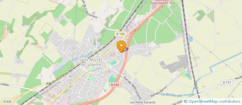 localisation de l'entreprise MADAME MARIE-CLAUDE CARTERON  SAINT-MARCEL-LES-VALENCE