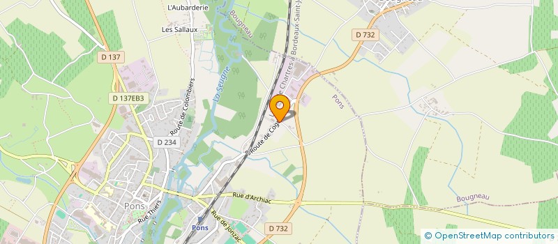 localisation de l'entreprise MADAME MARIE-CLAUDE CONSULTING  PONS