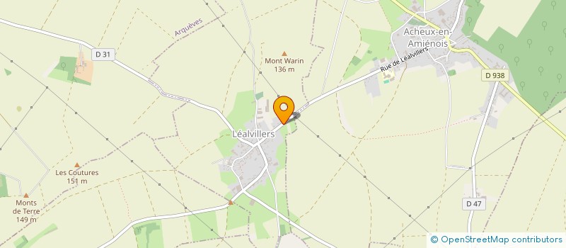 localisation de l'entreprise MADAME MARIE-CLAUDE DANICOURT  LEALVILLERS