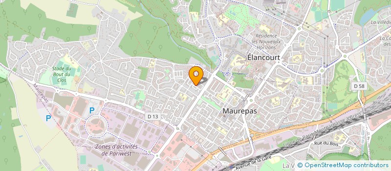 localisation de l'entreprise MADAME MARIE-CLAUDE DAVESNE  MAUREPAS