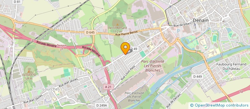 localisation de l'entreprise MADAME MARIE-CLAUDE DELATTRE  DENAIN