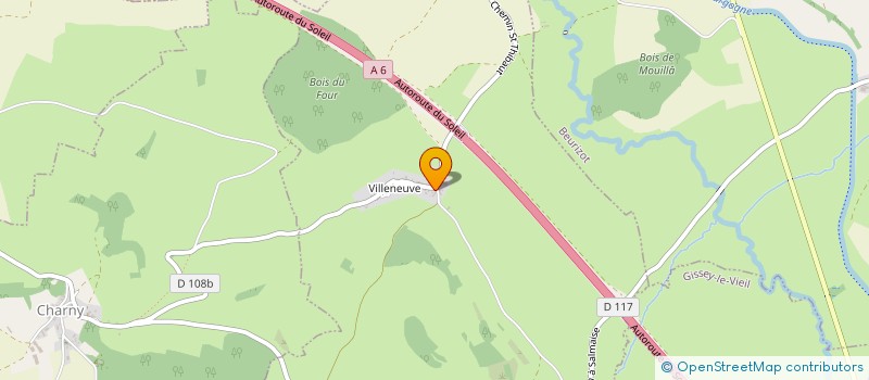 localisation de l'entreprise MADAME MARIE-CLAUDE DELAYAT  THOREY-SOUS-CHARNY