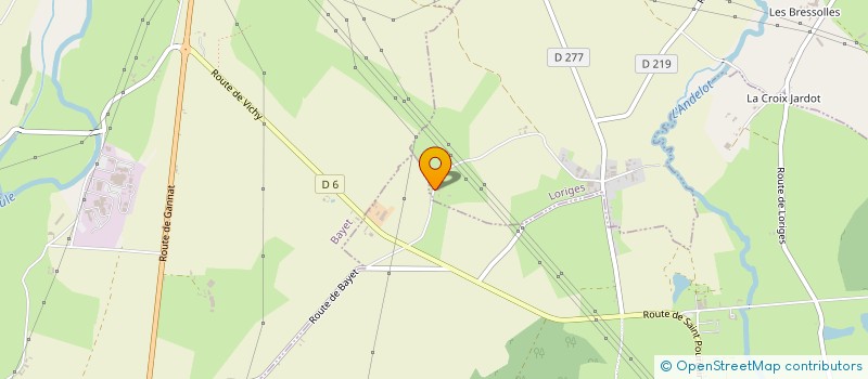 localisation de l'entreprise MADAME MARIE-CLAUDE DERVIEUX  LORIGES