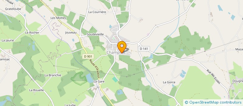 localisation de l'entreprise MADAME MARIE CLAUDE DESBORDES  CHAMPSAC