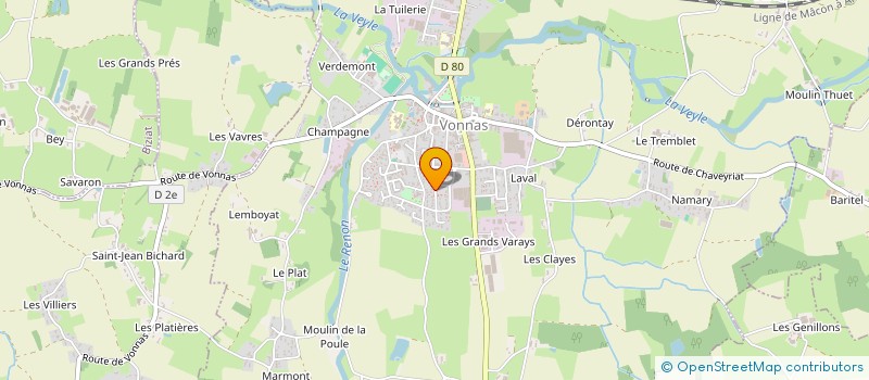 localisation de l'entreprise MADAME MARIE CLAUDE DESMOUILLER à VONNAS