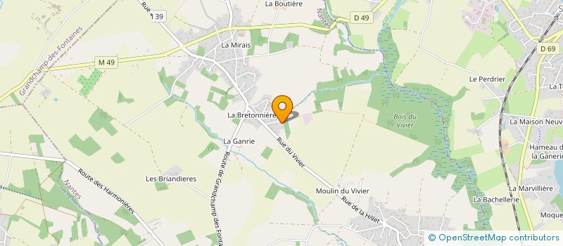 localisation de l'entreprise MADAME MARIE-CLAUDE DROUET  LA CHAPELLE-SUR-ERDRE