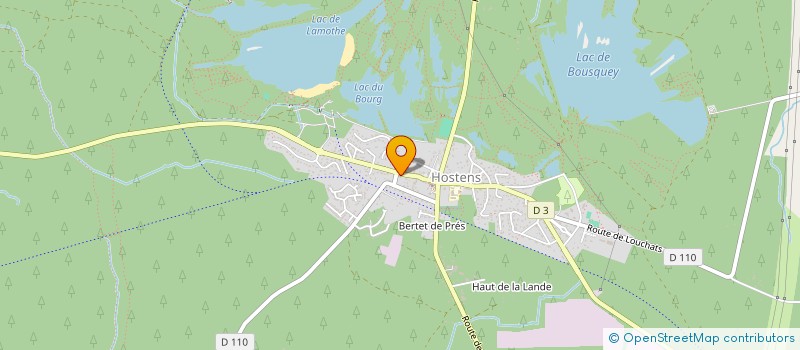 localisation de l'entreprise MADAME MARIE CLAUDE DUPRAT  HOSTENS