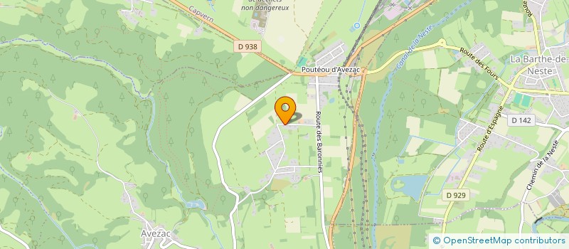 localisation de l'entreprise MADAME MARIE-CLAUDE DUPRAT  AVEZAC-PRAT-LAHITTE