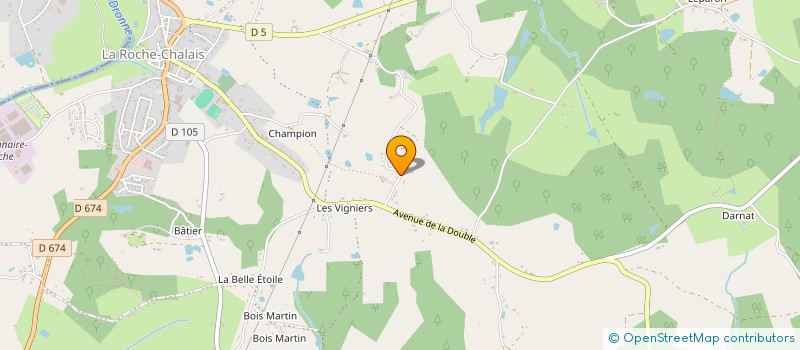 localisation de l'entreprise MADAME MARIE CLAUDE ECK  LA ROCHE-CHALAIS