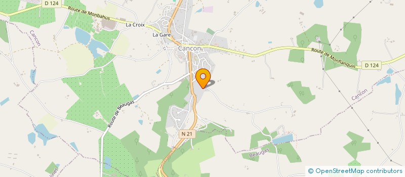 localisation de l'entreprise MADAME MARIE-CLAUDE EGUIMENDIA  CANCON