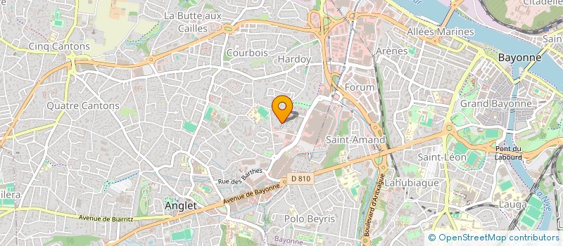 localisation de l'entreprise MADAME MARIE CLAUDE ETCHECAHARRETA  ANGLET