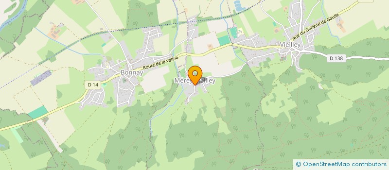 localisation de l'entreprise MADAME MARIE CLAUDE FUTIN  MEREY-VIEILLEY